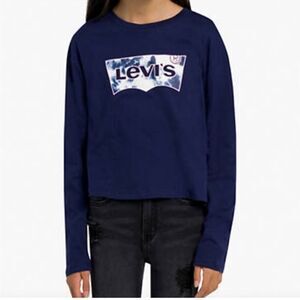 Levi’s Navy blue LONG SLEEVE top NWT 🏷️ Sz M (10-12) girls